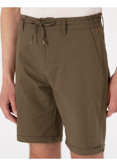 Pierre Cardin Erkek Haki Şort / Bermuda 50308148-vr027 Haki