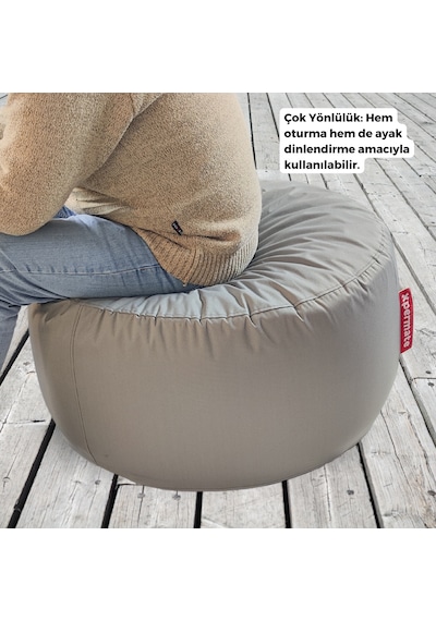 Xpermate Zen Puf Bench Fermuarlı Puf Koltuk 80x40 Antrasit