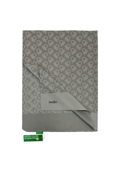 Benetton Elegante Şal - Uno - Yeni Gri