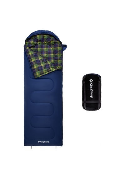 Kingcamp Sevan 250 Konforlu Uyku Tulumu Navy Sol F. Lacivert