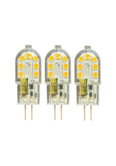 3 Adet Osaka 12volt 3w Sarı Işık 3000k G4 Duylu Led Kapsül Ampul