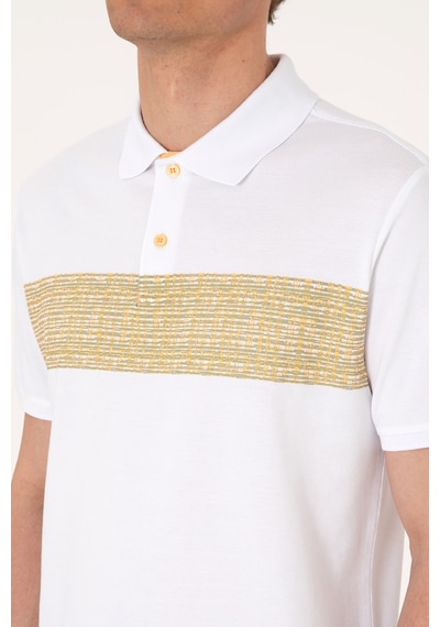 U.S. Polo Assn. Erkek Regular Fit Polo Yaka Beyaz Tişört 50306812-VR049
