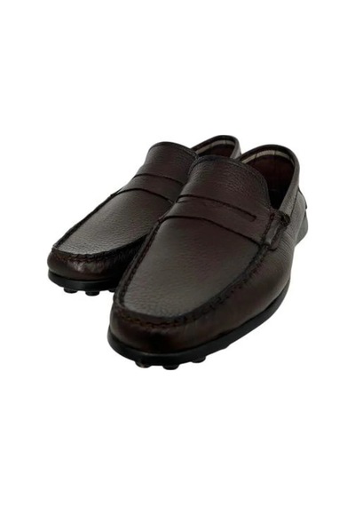 Kemal Tanca 887 2556 Erkrk Hakiki Deri Loafer Ayakkabı Kahverengi