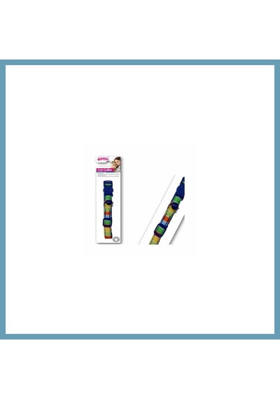 Pawise Mavi Şeritli Kedi Boyun Tasması Mbt06