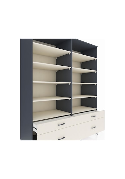 Kronos Gardrop 10 Raflı 4 Çekmeceli 4 Kapaklı 176x59x221 Antrasit-aytaşı Aytaşı Kronos Gardrop 10 Raflı 4 Çekmeceli 4 Kapaklı 176x59x221 Antrasit-aytaşı Aytaşı