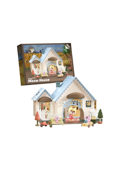 Dıy Sesli Işıklı Kedi Evi - 522 Parça