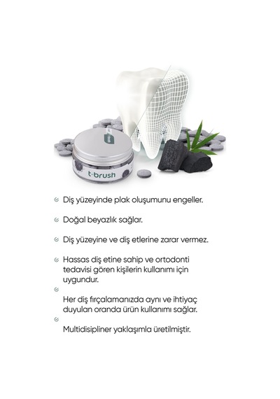 Tbrush Diş Beyazlatma Seti-diş Macunu Tableti-nano Diş Fırçası-bambu Diş Fırçası Taşıma Kabı-diş Ipi