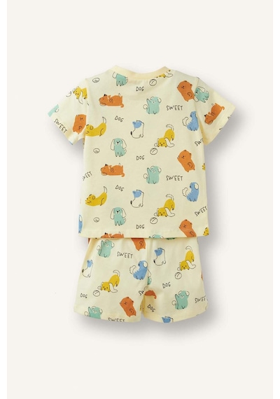Defacto Hayvan Baskılı Kısa Kollu Üst Şort Alt 2li Pijama Takımı Erkek Bebek H7901a526hsyl522 Sarı-yl522 Defacto Hayvan Baskılı Kısa Kollu Üst Şort Alt 2li Pijama Takımı Erkek Bebek H7901a526hsyl522 Sarı-yl522