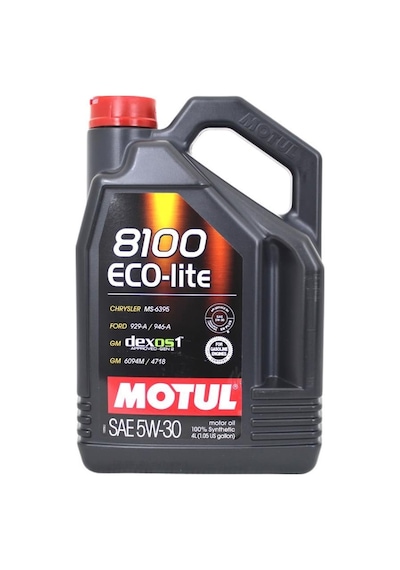 Motul 8100 Eco-Lite 5W-30 Dexos1 Tam Sentetik Motor Yağı 4 L