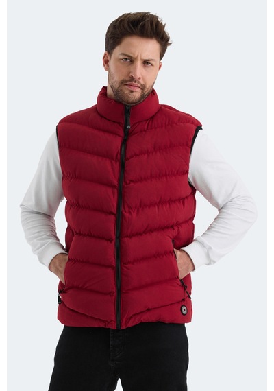 Slazenger HAMMER I Erkek Şişme Yelek Bordo Yelek