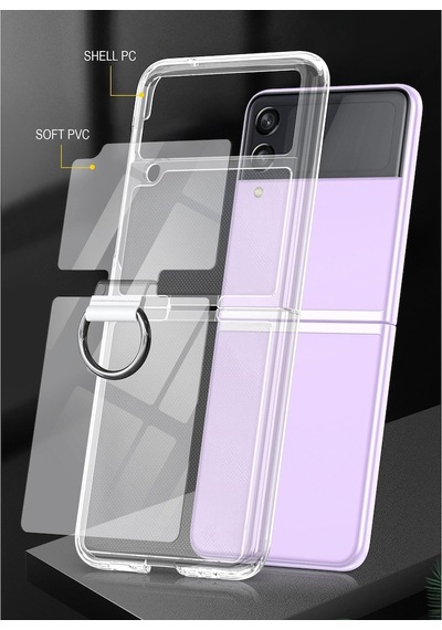 Samsung Uyumlu Z Flip 3 Parmak Tutuculu Plastik Kilif - Al3006 Seffaf 550357190 Samsung Uyumlu Z Flip 3 Parmak Tutuculu Plastik Kilif - Al3006 Seffaf 550357190