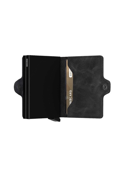 Secrid Twinwallet Vintage Kartlık Cüzdan, Siyah Çok Renkli