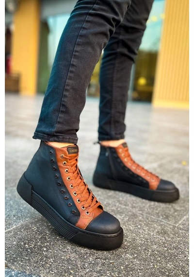 Chekich Ch167 - Gst Blazer Erkek Bot Sıyah/taba Sıyah-taba
