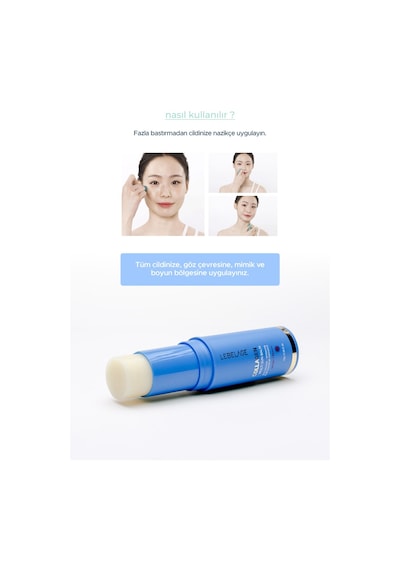 Lebelage Kuru Cilt İçin   Stick Güneş Koruyucu Collagen Sun Balm SPF 50+/PA ++++