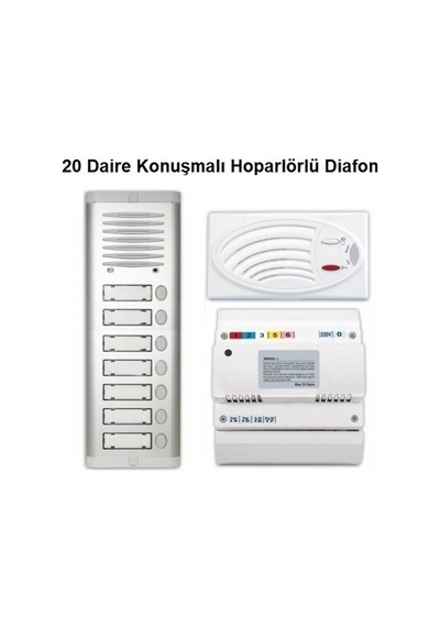 20 Daire Konuşmalı Hoparlörlü Diafon