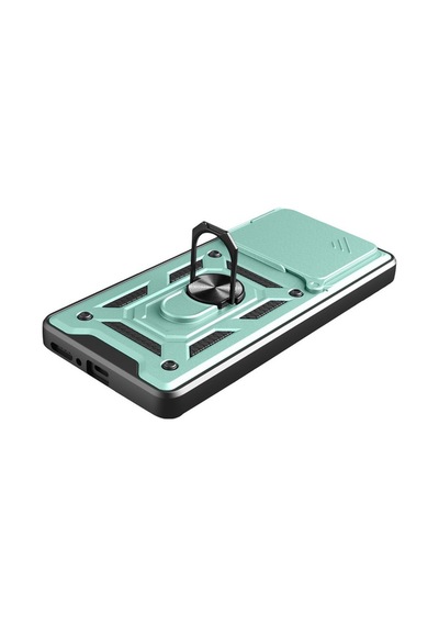Redmi Note 14 4g Pars Lens Yüzüklü Silikon - Yeşil Bz8683140879464