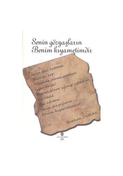 Senin Gözyaşların Benim Kıyametimdir N11.8637