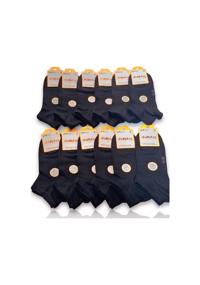 Unisex Modal Patik Dikişsiz/soft Yıkama/kokulu 36-40 Siyah