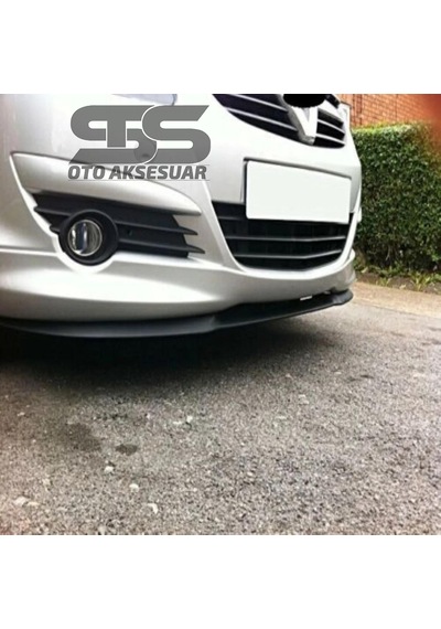 Opel Corsa D Mk4 Cupra R Uyumlu Ön Lip Mat Siyah Ön Tampon Lip