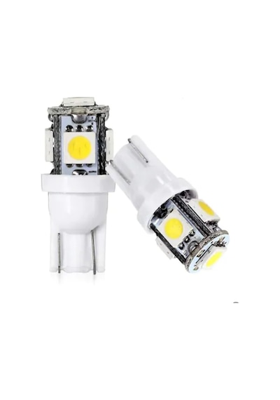 OtoÇizgi T10 5 Ledli Smd Evrensel Park Lambası Beyaz Işık Takım 2 Adet OtoÇizgi