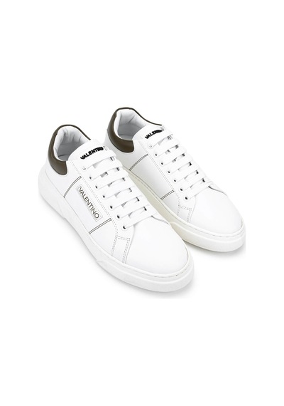 Mario Valentino Unisex Hakiki Deri Beyaz Sneakers & Spor Ayakkabı 1040 95s3909 Ayk Sk25-26 Whıte/mılıtary Beyaz - Kahverengi