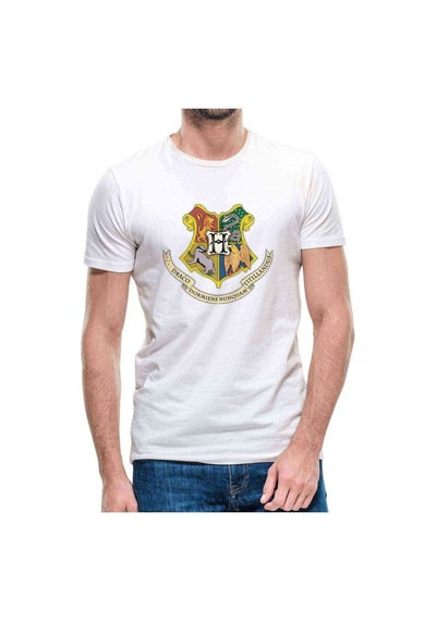 Hp Logo Baskılı Beyaz Erkek Tshirt