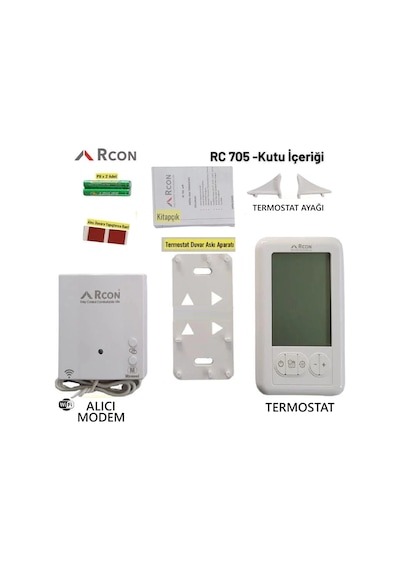 Rcon Rc 705 Wifi Kablosuz Dijital Oda Termostatı