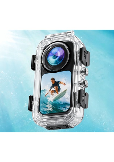 X6 Invisible Magnetic Dive Case / Go Ru Nmez Manyetik Dalıs Kabı 60m Beyaz