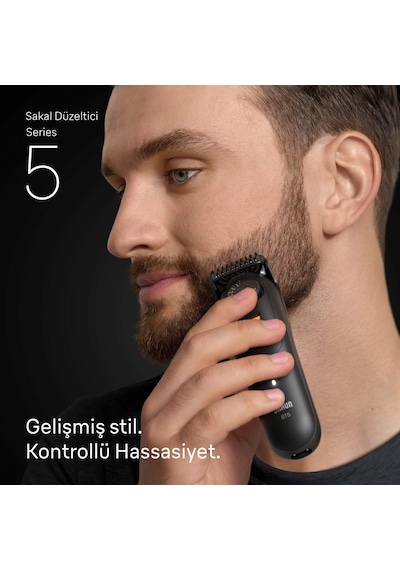 Braun Sakal Düzeltici Series 5, +4 Aksesuar, 40 Uzunluk, Keskin Bıçak, Bt5520