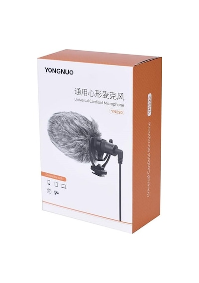 Yongnuo Yn220 Rüzgarlıklı Cardioid Shotgun Mikrofon