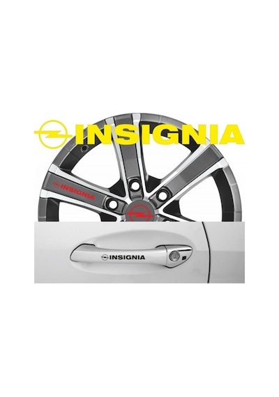 Opel Insignia Kapı Kolu Sticker Yapıştırma 8Adet