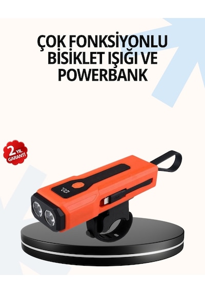 Gld-spt- Powerbank Özellikli Bisiklet Işığı Dijital Göstergeli Led Kırmızı