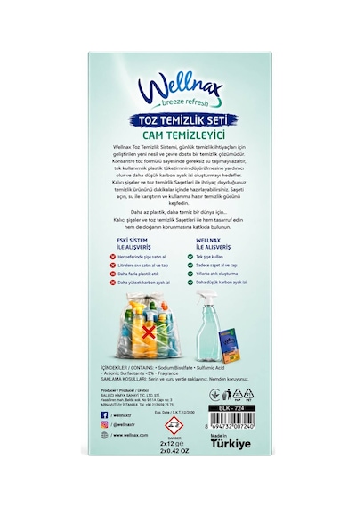 Cam Toz Temizleyici Seti 1 Adet Toz Cam Temizleyici + 1 Adet 750 Ml Şişe