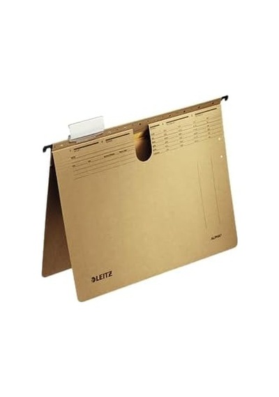 Alpha Askılı Dosya, Telli, A4, Kese Kağıdı Rengi, 10'lu Paket, 19143000 02