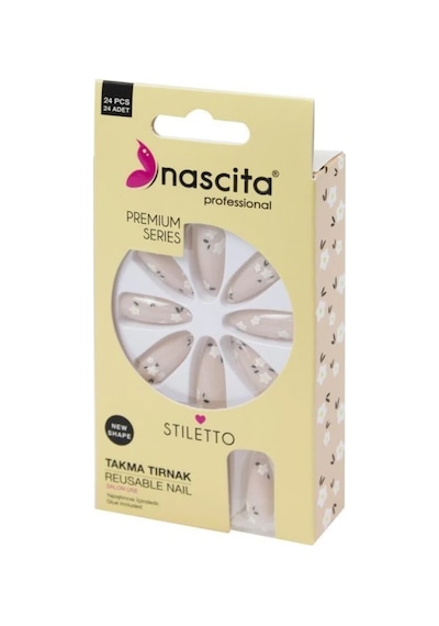Nascita Takma Tırnak Çiçekli 24lü