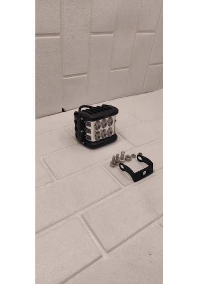 Off Road Çalışma Lambası Çakarlı Beyaz-turuncu 12v-30v 18w
