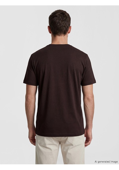 Lcwaıkıkı Classic Mürdüm Slim Fit Basic Soft Touch Tişört