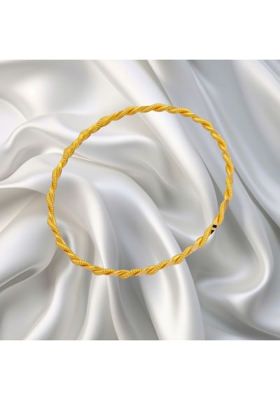 Leva Gold 22 Ayar İkili Burma Bilezik 15 Gr