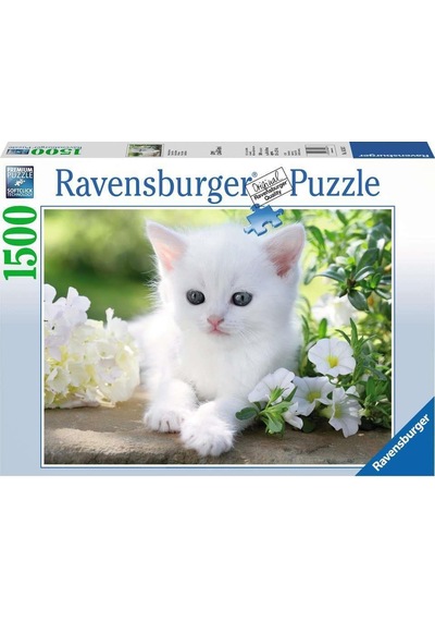 Ravensburger 1500 Parça Puzzle Beyaz Kedi 162437