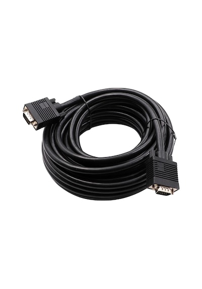 Philips Uyumlu Swv6139h/93 Siyah 3+6 Erkek-erkek 15 Pin 10 Metre Vga Kablo Pc Bilgisayar Monitör Görüntü Kablosu
