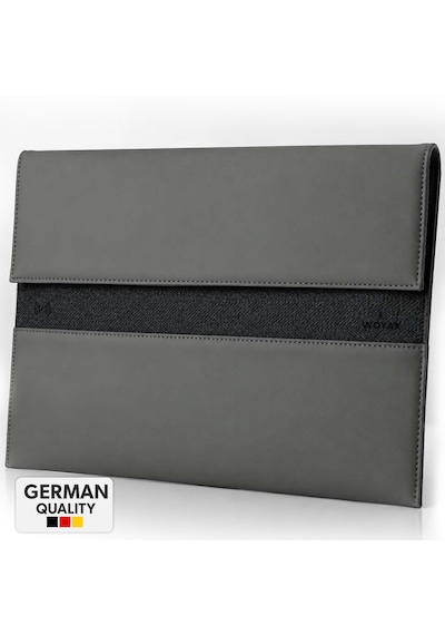 Woyax S-touch 13-14 İnç Nfc Özellikli Laptop Çantası Su Geçirmez Apple Macbook Uyumlu Kılıfı Apple iPad Tablet El Çantası Gri
