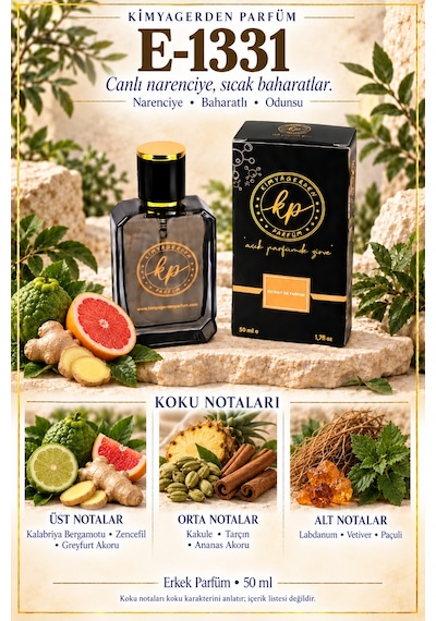 E-1331 Erkek Parfüm Edp 50 Ml Odunsu
