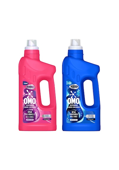 Omo Express Leke Çıkarıcı Renkliler 1000 Ml X1 + Omo Express Leke Çıkarıcı Beyazlar 1000 Ml X1 Diğer