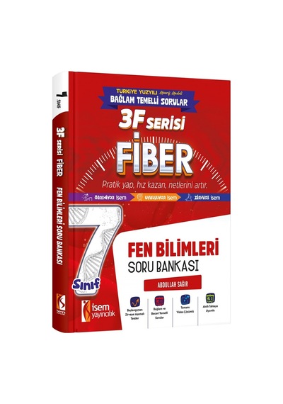 İsem 7. Sınıf Fiber Fen Bilimleri Soru Bankası İsem Yayıncılık
