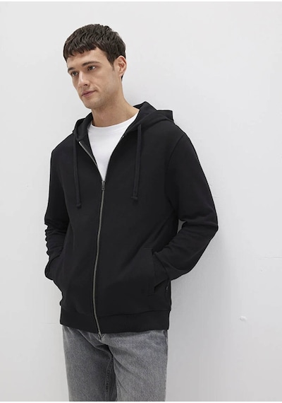 Mavi Kapüşonlu Full Siyah Erkek Sweatshirt M0s10423-900 Siyah