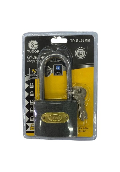 Plentifultudor 63 Mm Uzun Gri Asma Kilit