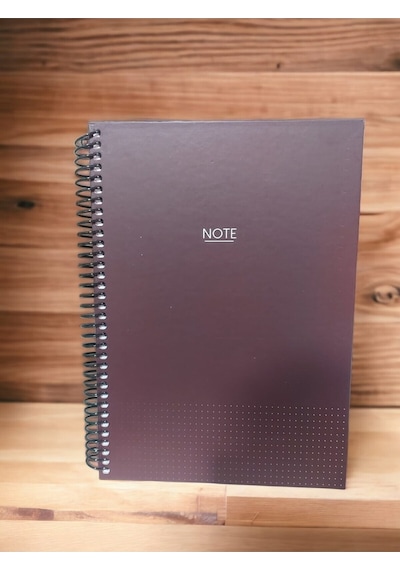 Note Çizgili Defter 160 Yaprak Spiralli A4 Bordo