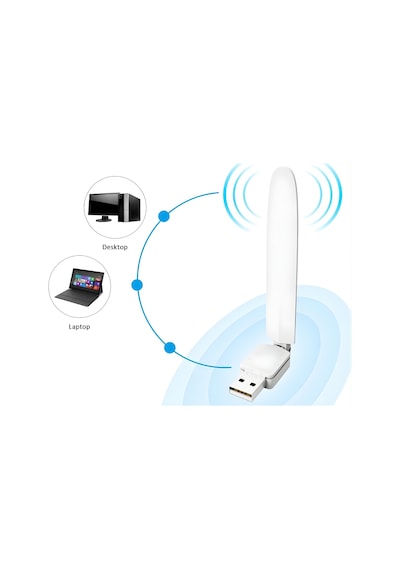 Platoon Wireless-n 150mbps Wifi Usb Adaptör Harici Antenli 2.4ghz Pc/mac Uyumlu