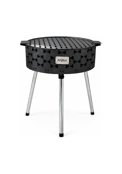 Taşınabilir Kömür Barbekü Mangal - Büyük - 44cm 13cm 67cm Siyah