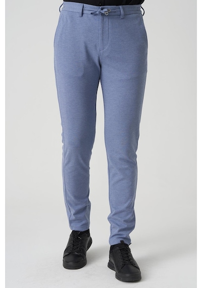 White Stone Barcelos P1035 Regular Fit Semanta Likralı Orme Jogger Pantolon İndigo İndigo